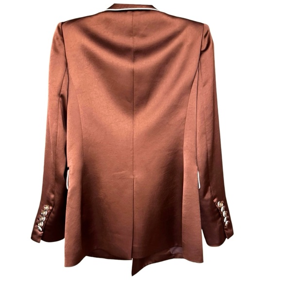NWT Veronica Beard Roche Dickey Blazer DARK COPPER Size 2 - Picture 8 of 11